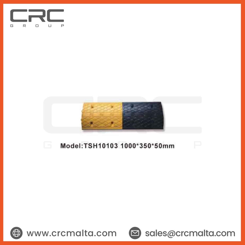 CRC Rubber Speed Bumps 1000×350×50mm