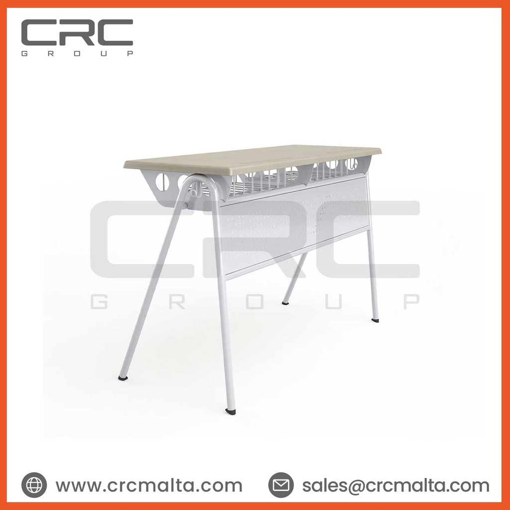 CRC VVenus double werzalit metal desk school desk D01-27141