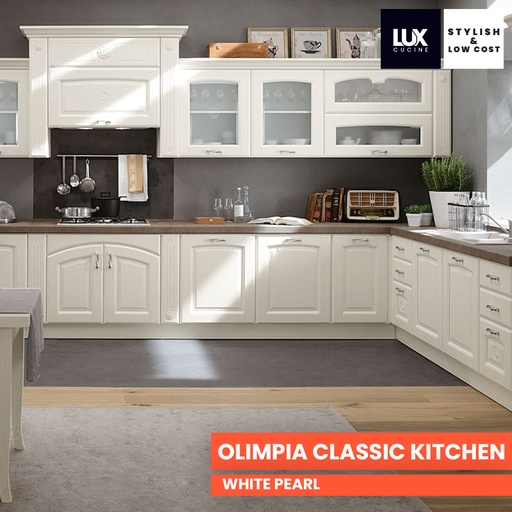 CRC OLIMPIA Classic Kitchen White Pearl